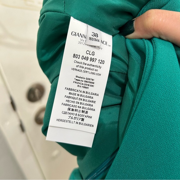 Versace Collection Turqoise Dress NWOT - Picture 6 of 6